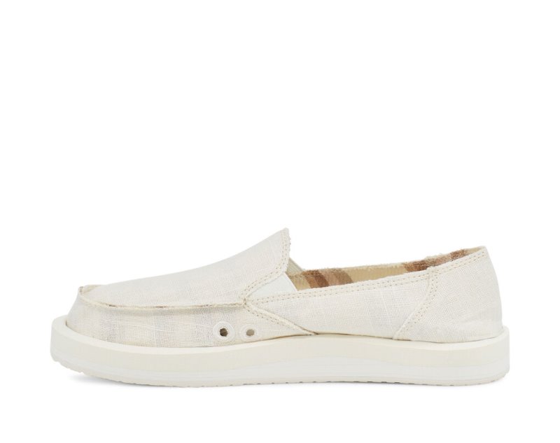 Sanuk Donna St Hemp Women's Shoes White | Canada 161ILH